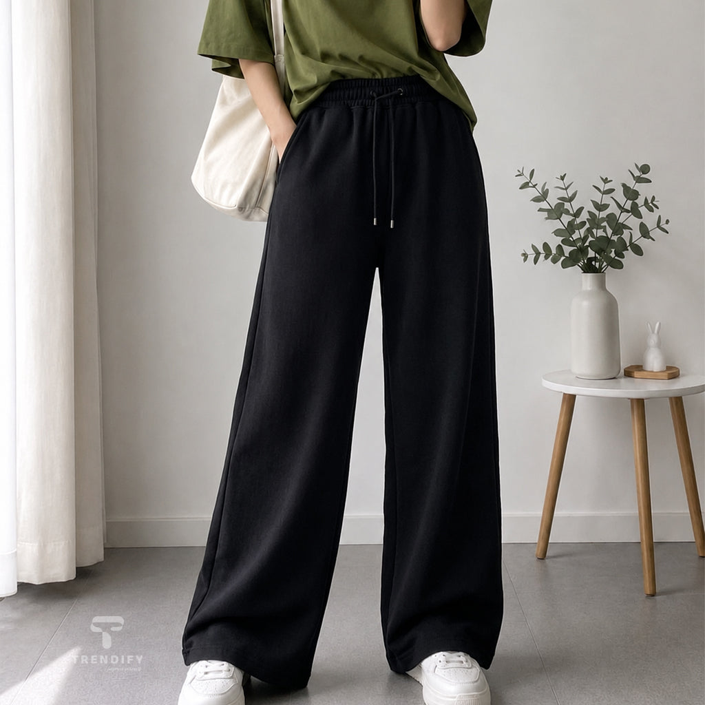Ladies Baggy Pant - Black
