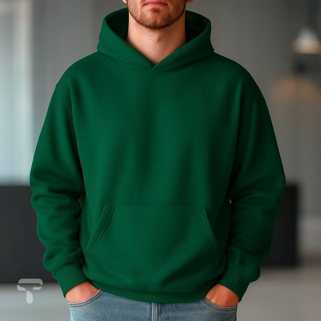 Premium Hoodie Green (Drop Shoulder)