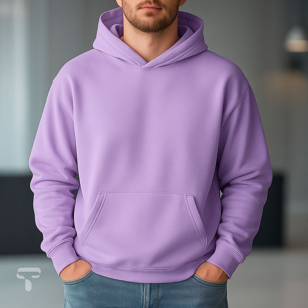Premium Hoodie Lavender (Drop Shoulder)