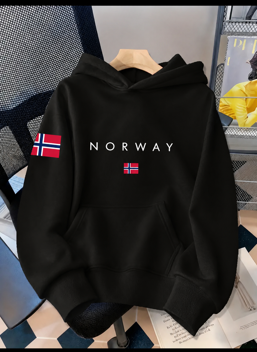 Premium Drop Hoodie - Design Norway