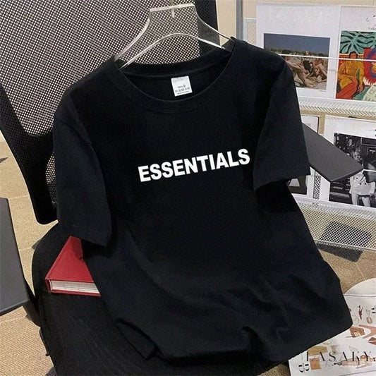 Drop Shoulder Print T-Shirt - Essentials