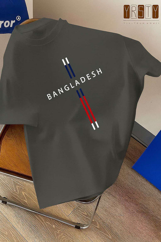 Drop Shoulder Silver T-Shirt -  Bangladesh II