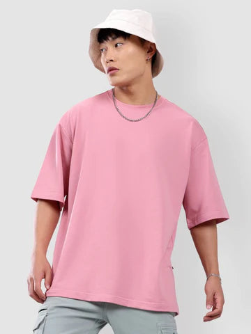 Drop Shoulder T-Shirt - Solid color