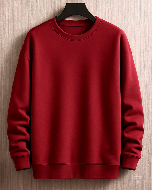 Sweatshirt Maroon (Drop Shoulder)