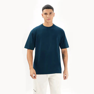Drop Shoulder T-Shirt - Solid color