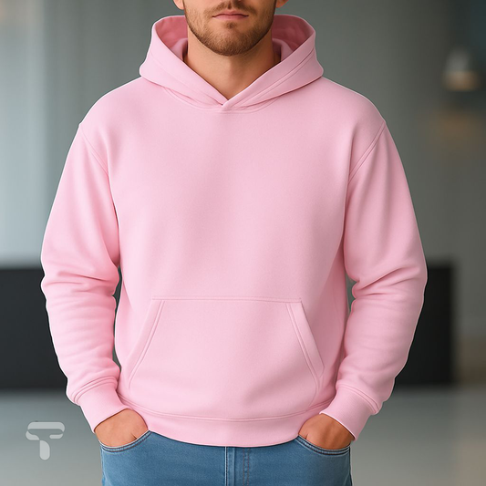 Premium Hoodie Pink (Drop Shoulder)