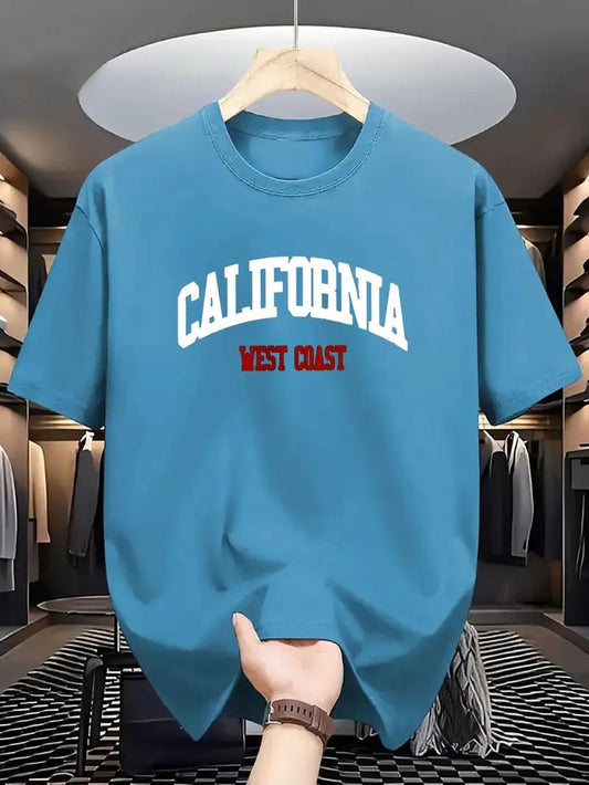 Drop Shoulder Pertol colour T-Shirt - California Design