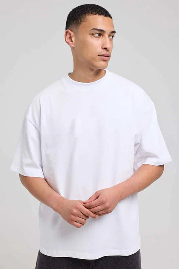 Drop Shoulder T-Shirt - Solid color